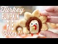 Thanksgiving Mini Turkey Pumpkin Pie Bites! (Cute &amp; Easy!)
