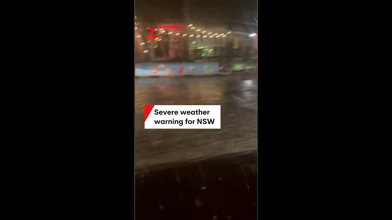 Severe weather warning for NSW