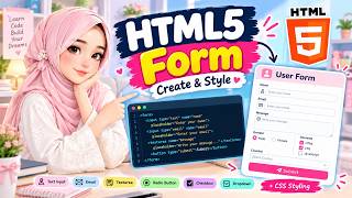 HTML5 Forms Tutorial in Urdu | Input, Email, Textarea, Radio Button & Checkbox | CSS Styling