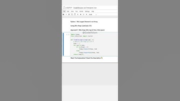 Python – Kth Largest Element in an Array Using Min‑Heap (LeetCode 215) 🚀