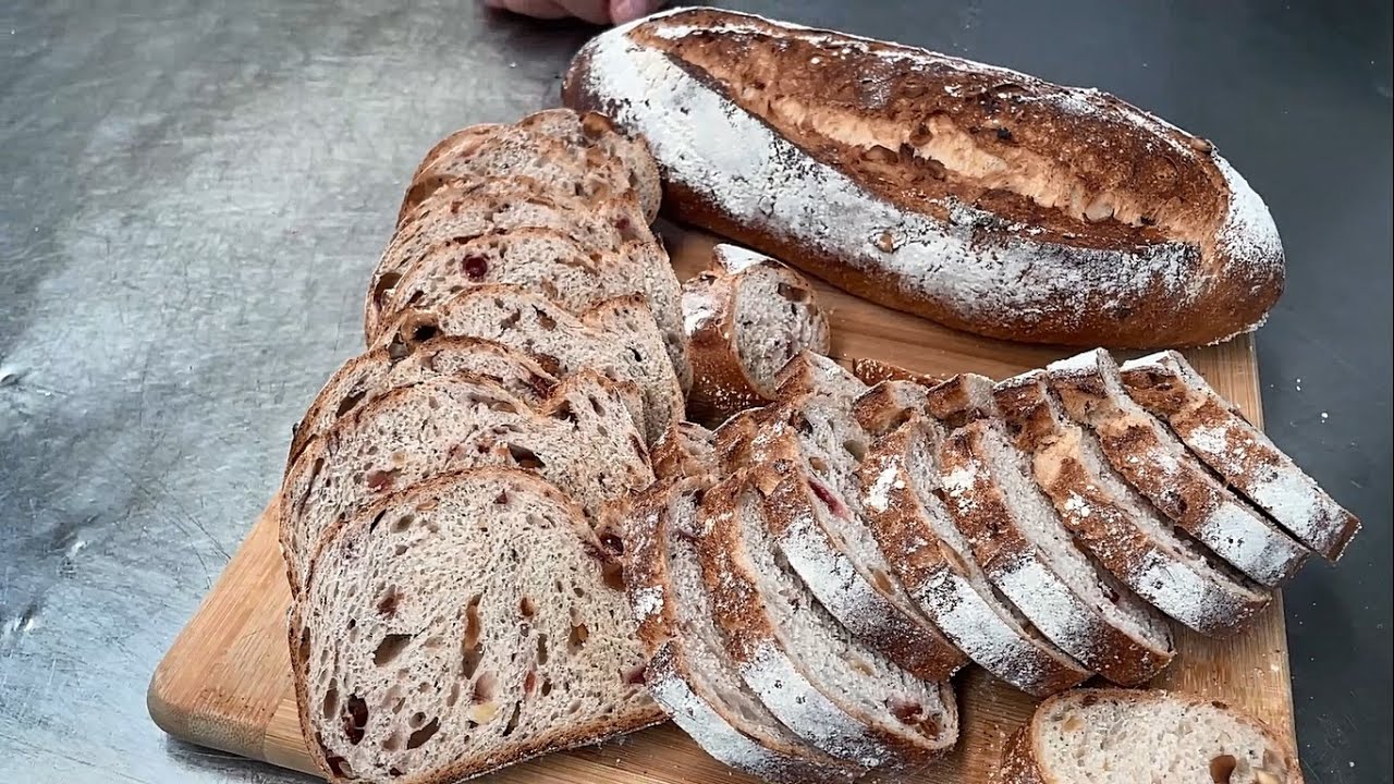 Receta Pan de Arándano y Avellana - Chef Eduardo Da Silva