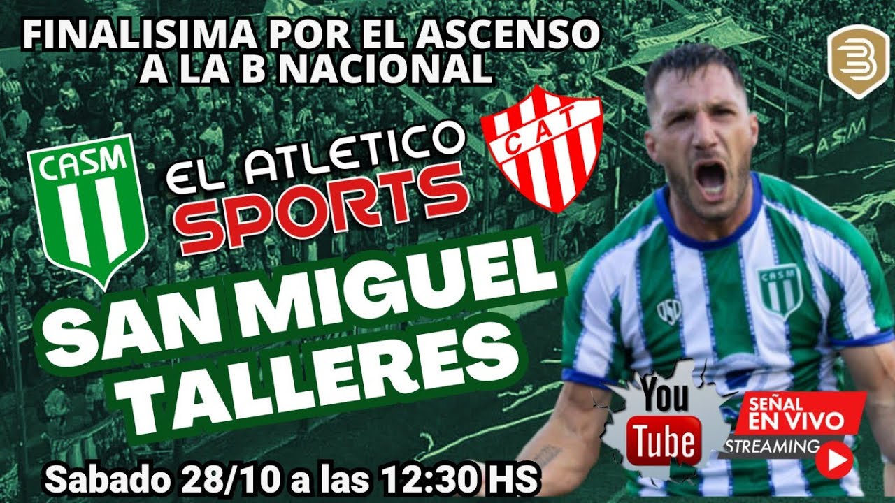 Ver Talleres Remedios vs San Miguel en vivo transmisión 16.1