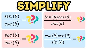 Simplifying Trigonometric Expressions Part 2