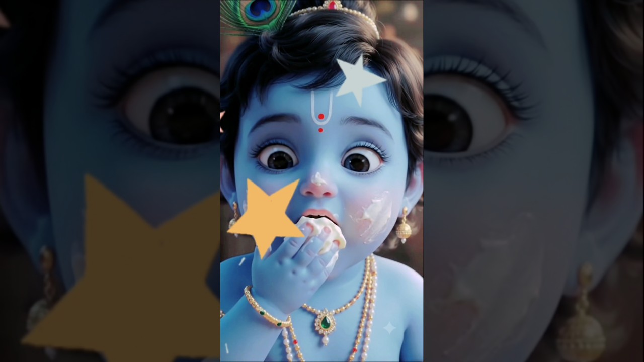 🦚 नटखट बाल कृष्ण की माखन चोरी 😍🧈 | यशोदा मैया ने पकड़ा कान्ह