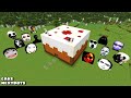 SURVIVAL CAKE HOUSE WITH 100 NEXTBOTS in Minecraft - Gameplay - Coffin Meme