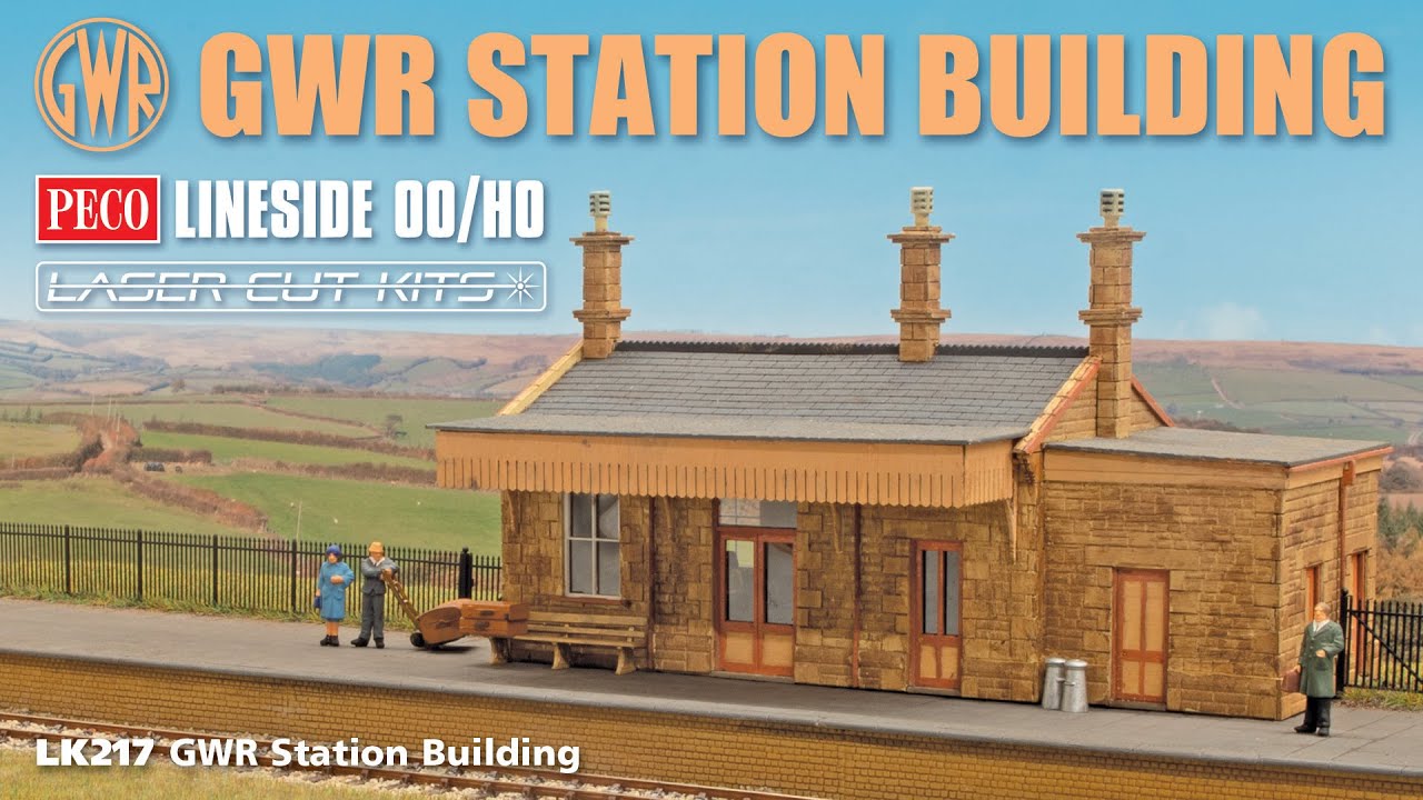 The NEW OO/HO Laser-Cut Wooden Station Building - West Bay - YouTube