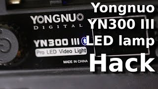 Hacking the Yongnuo YN300 III LED video lamp