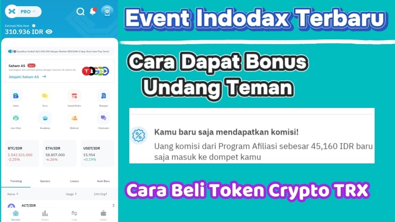 Event INDODAX Terbaru - Cara Dapat Bonus Undang Teman - Cara Beli Token ...