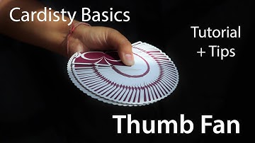 Cardistry Basics - Thumb fan Tutorial & Tips / Beginners Cardistry
