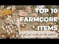 TOP 10 FARMCORE ITEMS To Get You Ready For The Update Animal Crossing New Horizons Tips