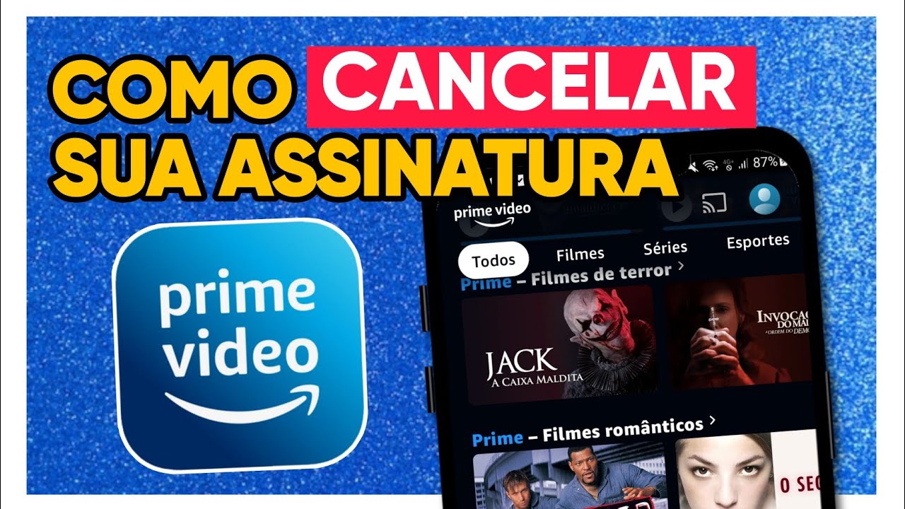 Como cancelar o  Prime Video