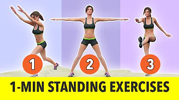 1-Minute Standing Exercises - No Jumping - Weight Loss Workout