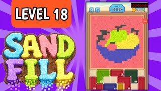 Sand Fill ; Block Puzzle level 18 walkthrough for solution