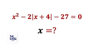 Solve A Quadratic Equation Containing Absolute Value | AMC | Olympiad Math