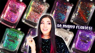Color Changing Flakies?! Whats Up Nails Spooky Spice Nail Polish Swatch & Review || Kelli Marissa