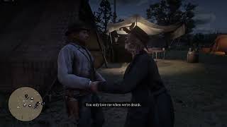 Sean And Karen Get Together In A Tent Secret Dialogue Red Dead Redemption 2