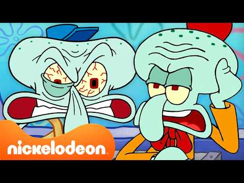 Bob Esponja | 60 minutos de Lula Molusco 🦑 | Nickelodeon em Português