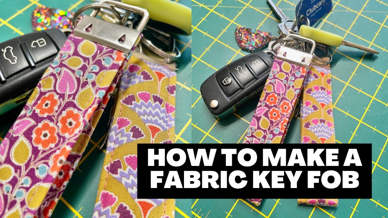 Easy DIY Fabric Cuff Keychain - Cleverly Inspired