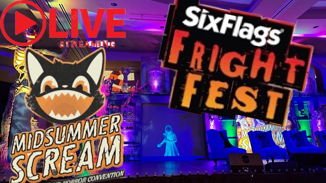 🔴LIVE MIDSUMMER SCREAM SIX FLAGS FRIGHT FEST 30th ANNIVERSARY PANNEL