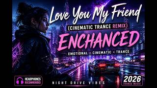 Love You My Friend 🌌 Cinematic Trance Remix | Emotional Night Drive