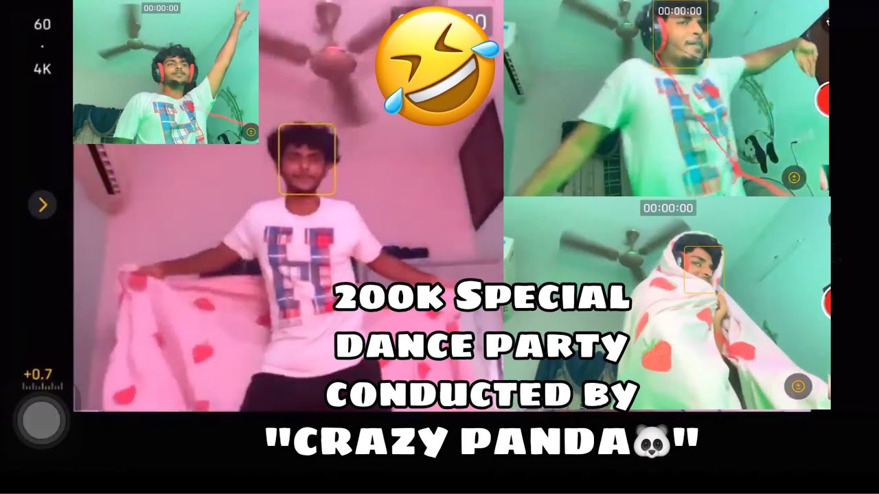 200k celebration dance chill nights 😂CRAZY PANDA 🐼|JIXXO GAMING