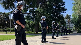See CHP and protesters prepare for demonstration against Newsom's stay-at-home order