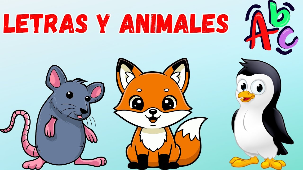 Aprende el abecedario con los animales | Letras del alfabeto para niños ...