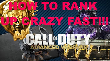 "HOW TO RANK UP FAST IN ADVANCED WARFARE!" - 2XP Weekend! Tips and Tricks
