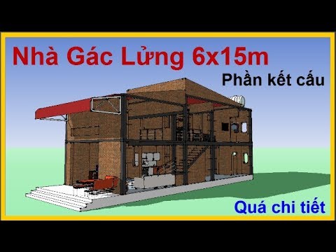 Nhà cấp 4 Gác Lửng 6x15m - Mẫu gác lửng hoàn mỹ nhất - YouTube