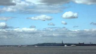 Shuttle &quot;Enterprise&quot; Flying Over Hudson River, April 27, 2012