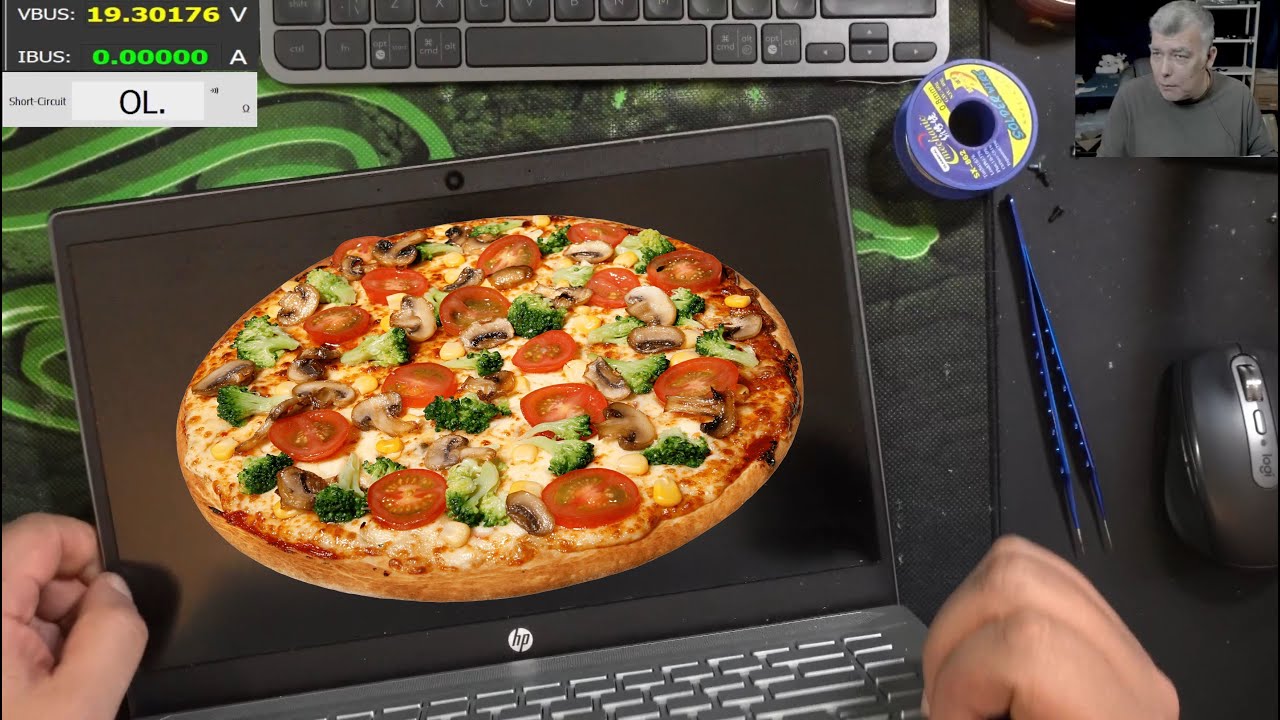 Ноутбук HP-14CE3510 заряжается и включается без изображения, ремонт платы