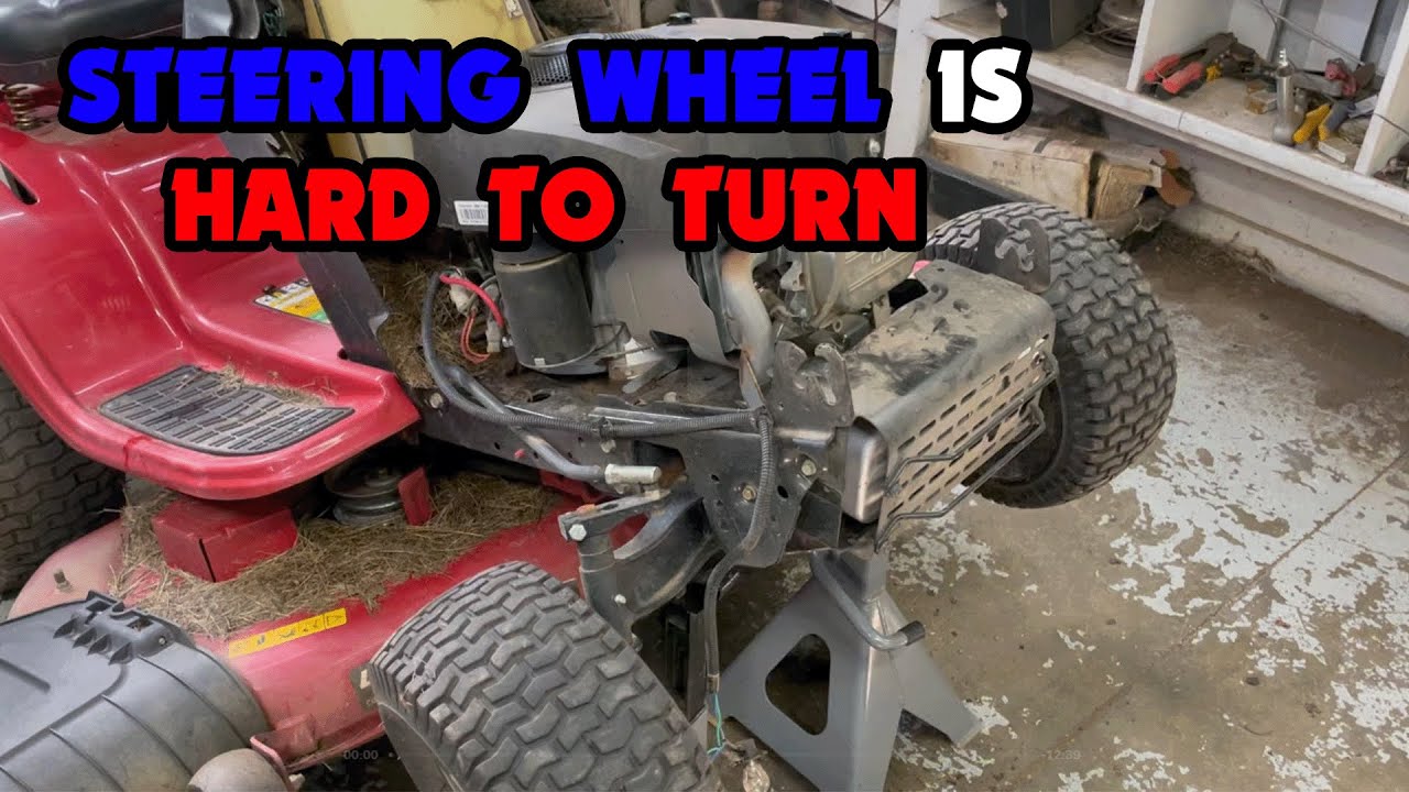 How to Fix A Steering Wheel That Is Very Hard To Turn on Your Riding Lawn Mower