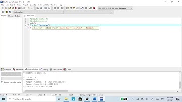 ภาษาซีHello World