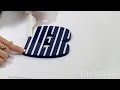 How to Paint Stripes on Wood Letters