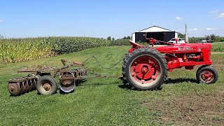 More discing with a Farmall H (drone crash at the end)