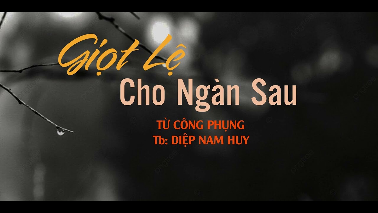 Giọt Lệ Cho Ngàn Sau - Trình bày: Diệp Nam Huy