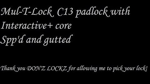 (444) Mul-T-Lock C13 padlock with an interactive+ core spp