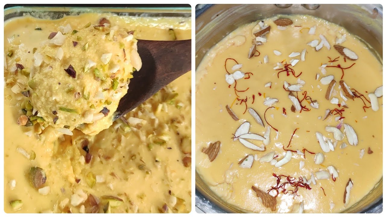 Rabdi condensed milk and saffron YouTube