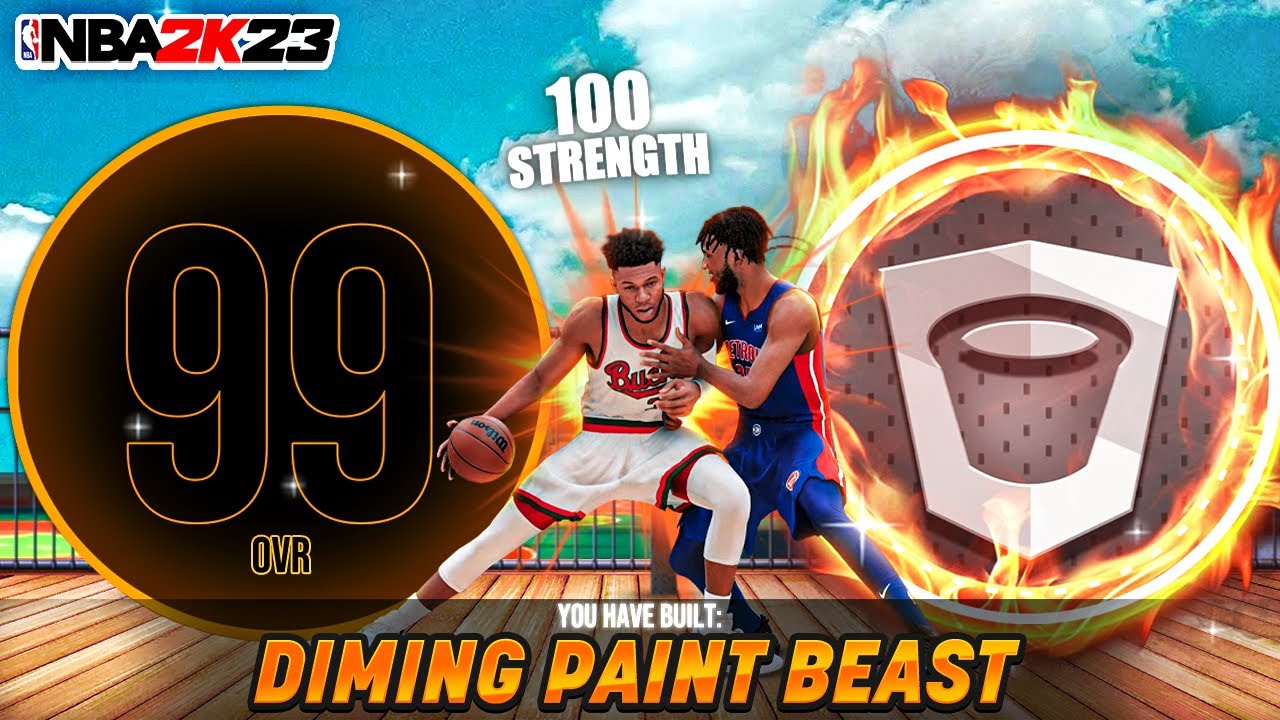 *FIRST EVER 100+ STRENGTH* DIMING PAINT BEAST BUILD on NBA 2K23! (BEST
