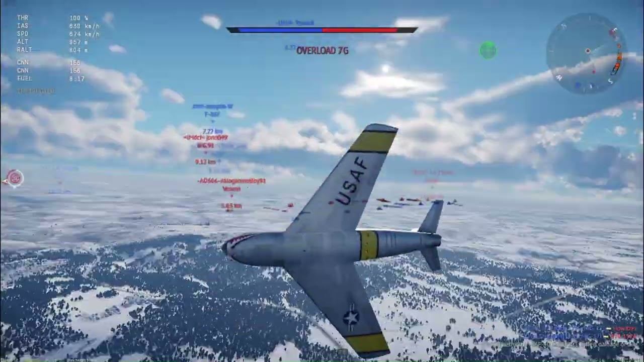 F-86 f-2 vs F-86 F-40 (War Thunder)