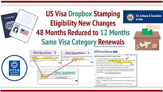 New US Visa Dropbox/ Interview Waiver Eligibility Changes: 12 Months from expiry, Same Category