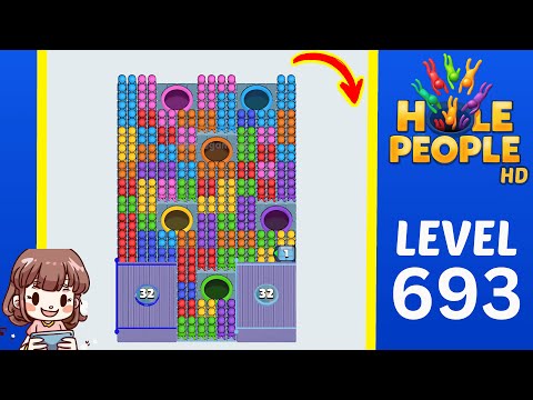 Hole People Level 693 Solution Walkthrough