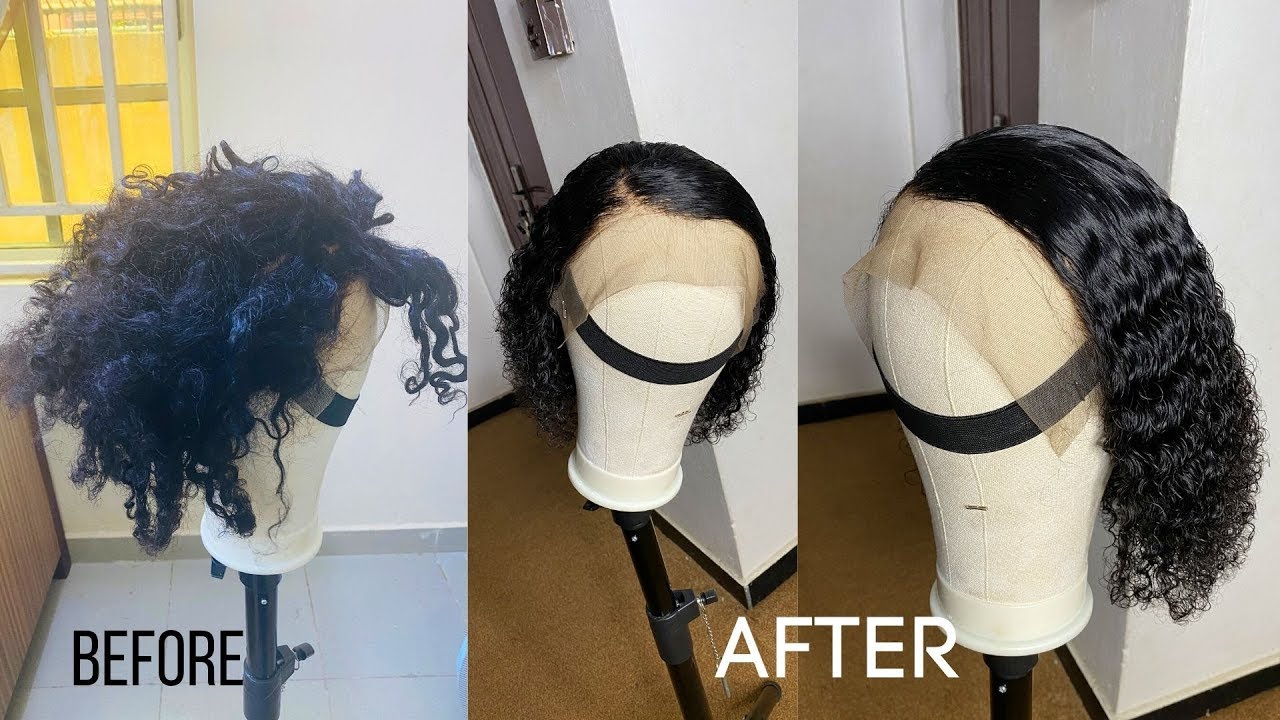 HOW TO TREAT YOUR OLD CURLY WIG! FROM ROUGH TO NEW YouTube