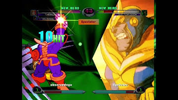 MvC2: Dereklearnslow - Wolverine Blockstring Corner Push to DHC Combo .:2.20.24:.