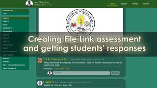 EDesk 101: For Teachers: Creating a File Link type of assessment and getting the responses
