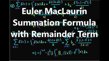 Euler MacLaurin Summation Formula with Remainder Term