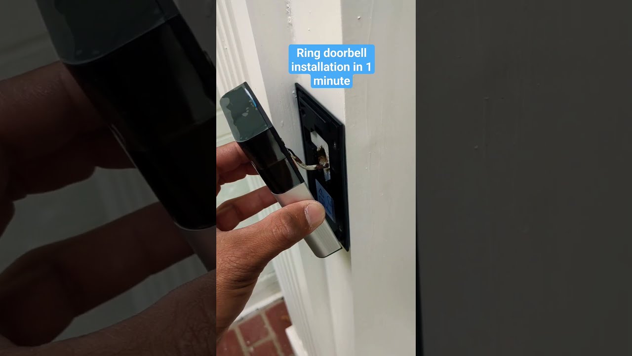 Ring Doorbell Installation In One Minute DIY IT