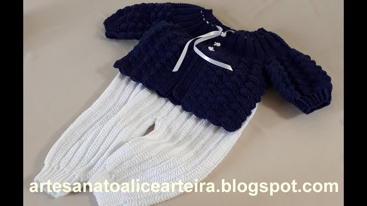 CALÇA DE LINHA EM CROCHÊ