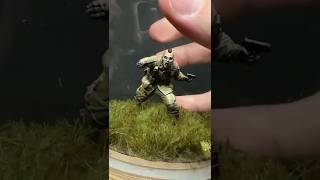 World’s most expensive Army Men, painting an American Airborne WWII Plastic Platoon soldier