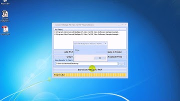 How To Use Convert Multiple PS Files To PDF Files Software